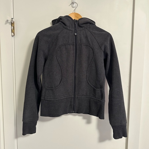 Vintage Lululemon Remix (Scuba Style) Hoodie, Size 6, Dark Grey - Picture 1 of 9